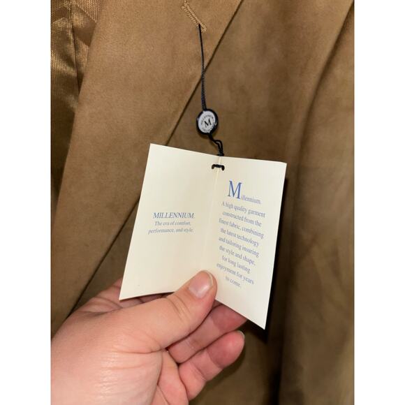 Millennium Collection men’s poly microsuede suit jacket sport coat size 44L NWT - Picture 4 of 11